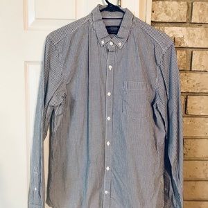 White w/ Blue Plaid Shirt